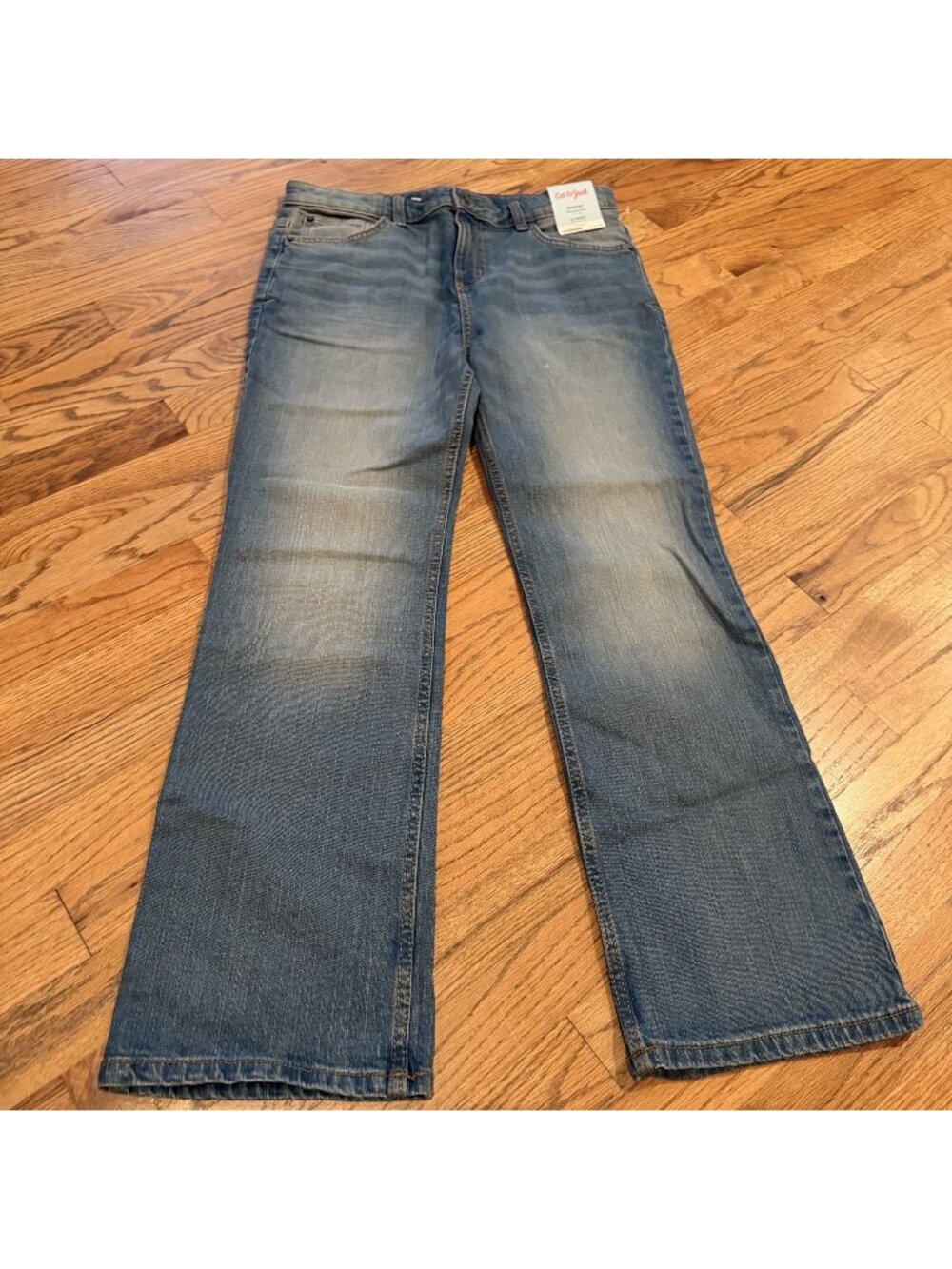 Cat & Jack Boys 16 Husky Jeans New Adjustable Waist Bootcut